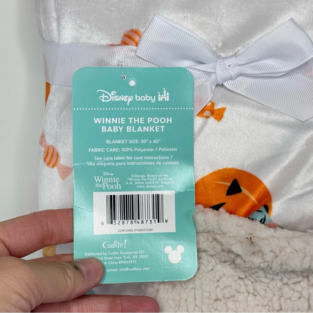 NEW Disney Winnie The Pooh Halloween Baby Blanket